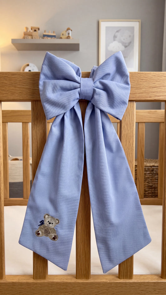 Nursery Classics Bow Sash styled for newborn hospital coming home photo