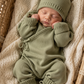 Soft Sage Kimono Romper Set - Long