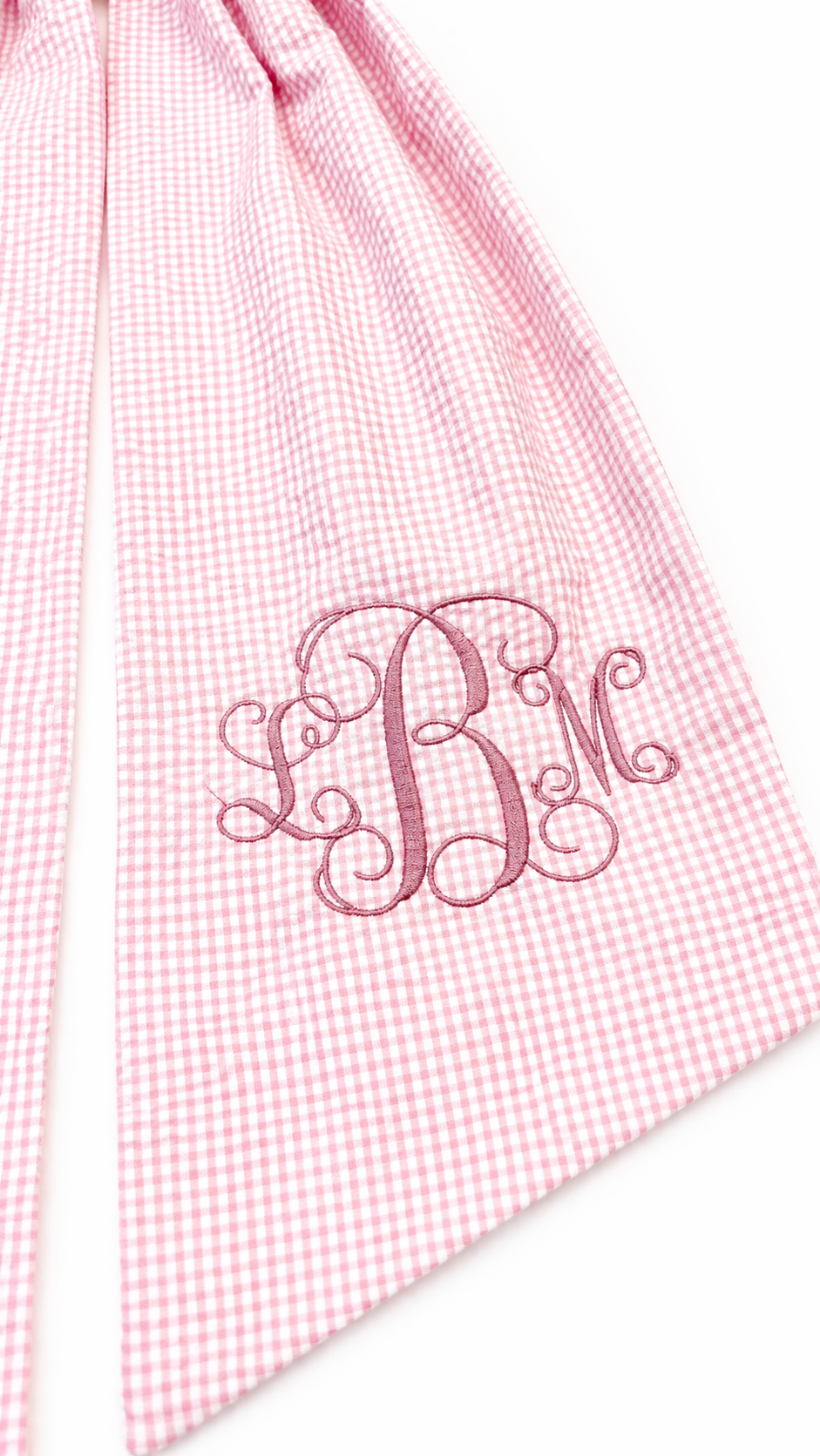 Detailed close up of embroidery