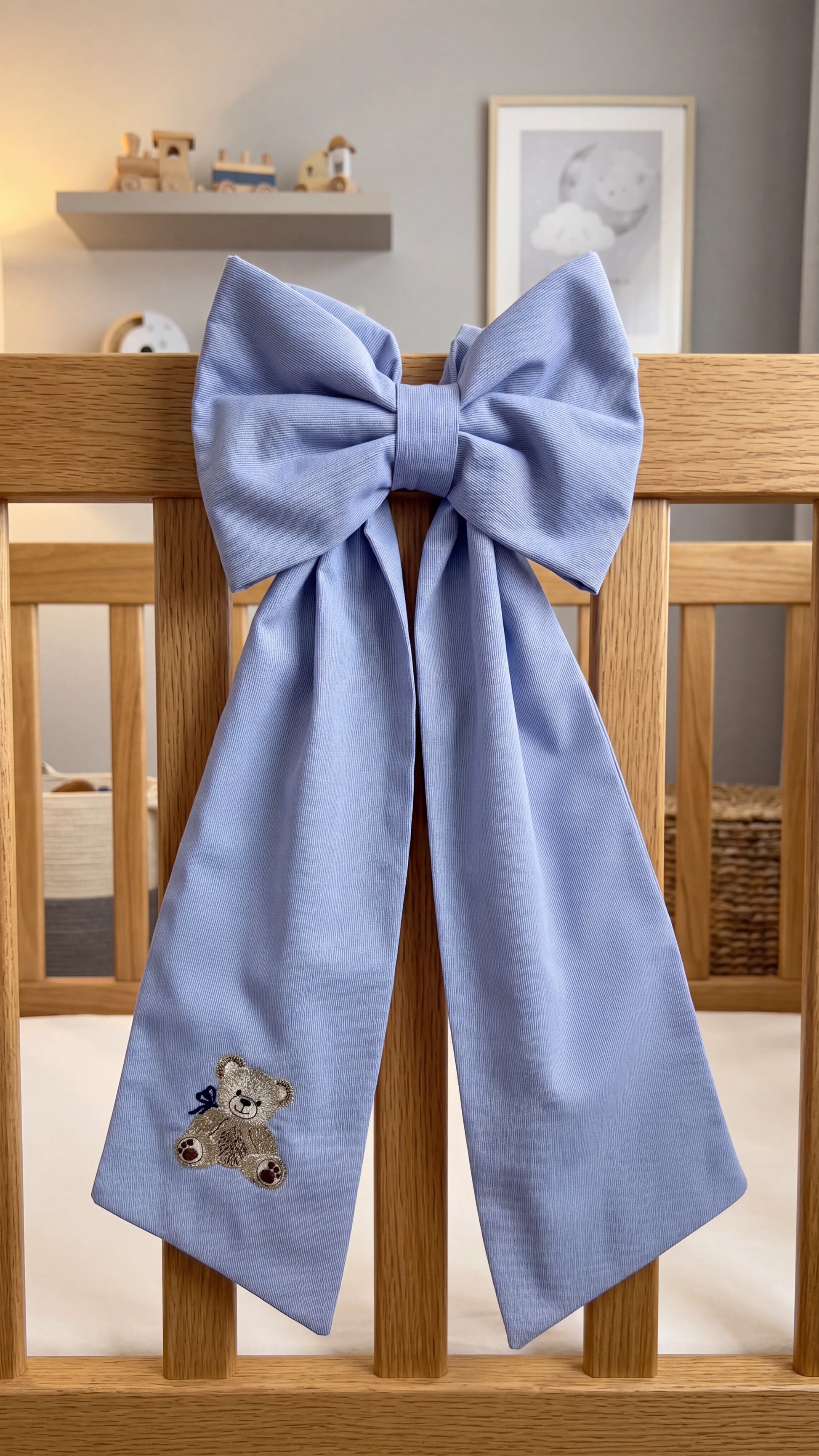 Nursery Classics Bow Sash styled for newborn hospital coming home photo