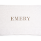 Personalized baby blanket with embroidered name styled with ribbon detail in soft ivory knit