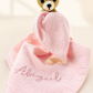 Beau Bear in Biscuit color with matching muslin pacifier lovey