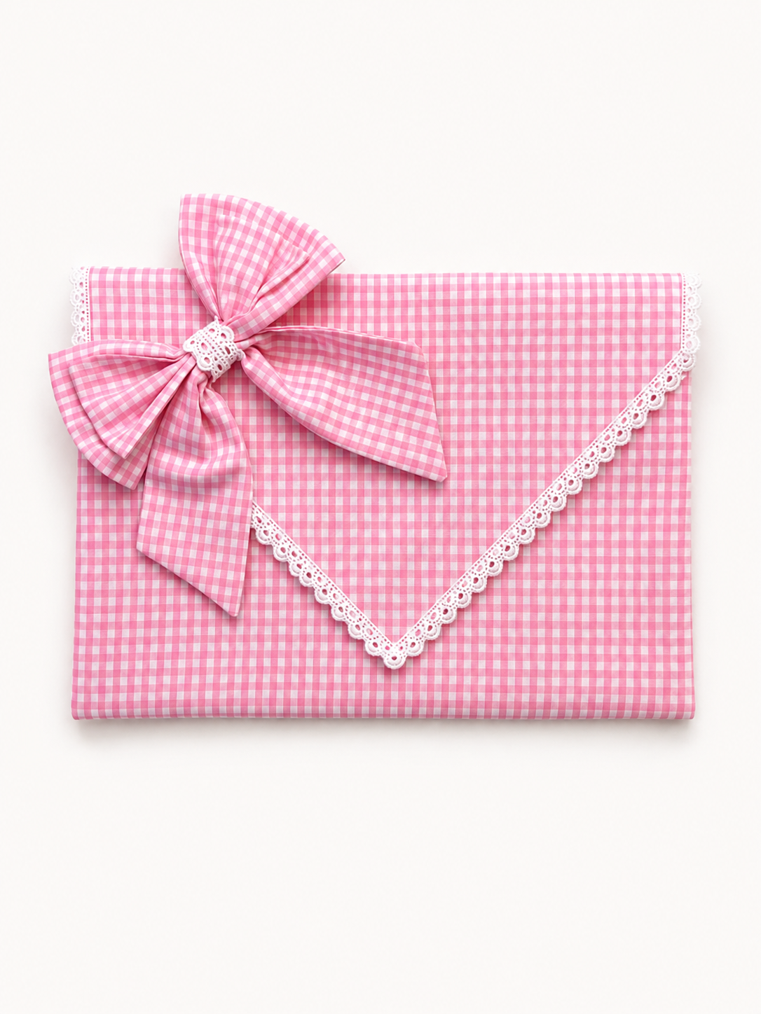 First Moments Keepsake Envelope, full front view showing embroidered name