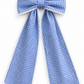 Lace Gingham Applique Bow Sash styled detail shot
