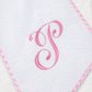 Baby Name Pillow & Bow Sash Set styled flat lay detail
