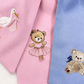 Nursery Classics bow sash flat lay showing fabric pattern and pre-made bow
